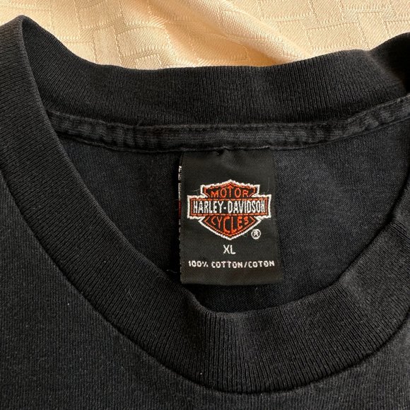 Vintage Black Harley Davidson T-Shirt XL - Picture 4 of 6